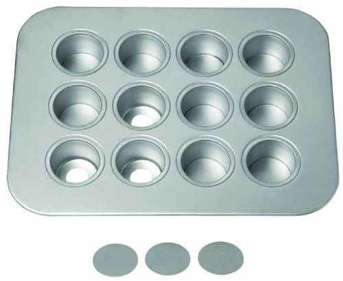 2 Pack Mini Muffin Cheesecake Pan with Removable Bottom, 12 Cavity