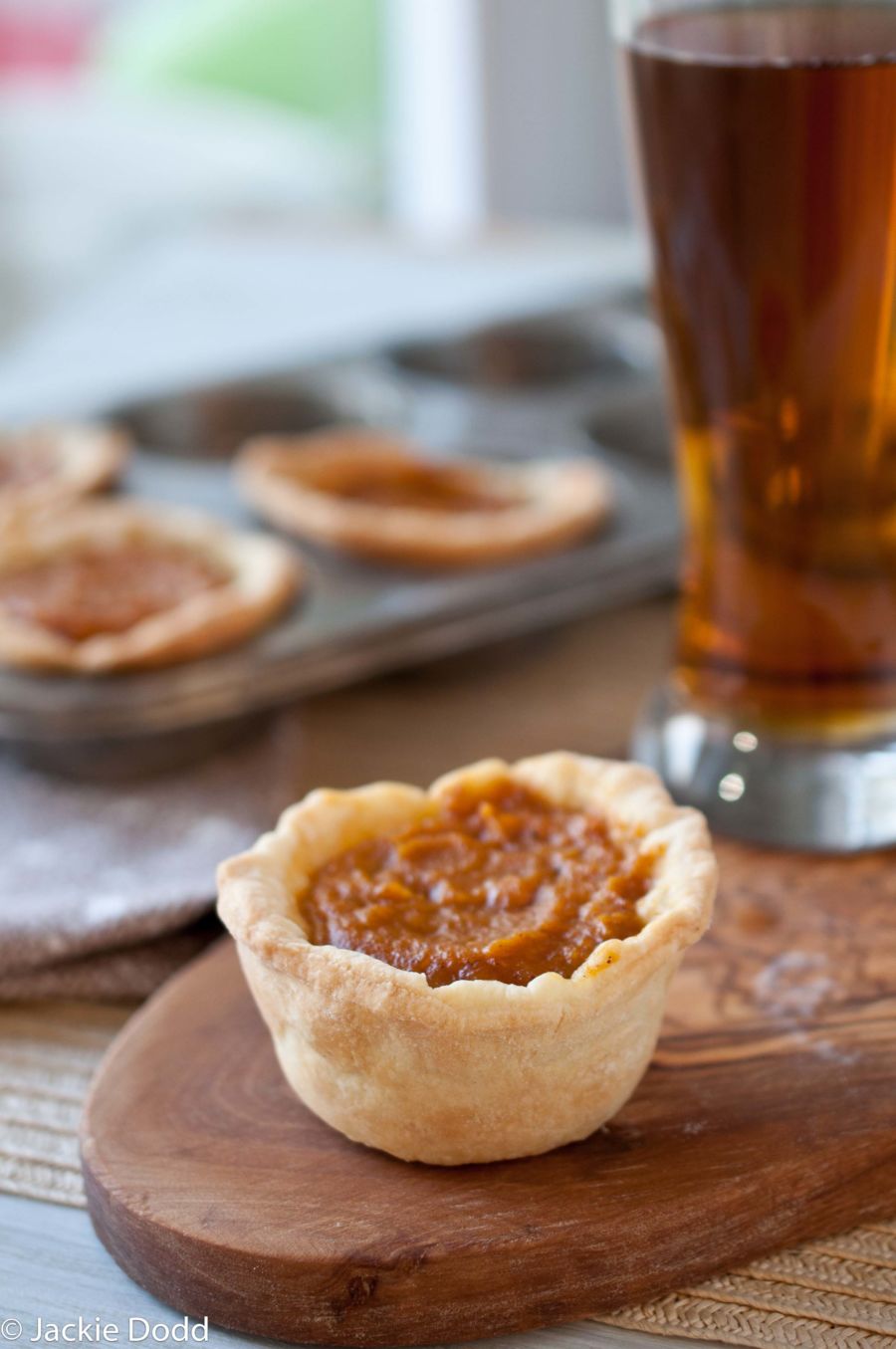 Mini Drunken Pumpkin Coconut Pies