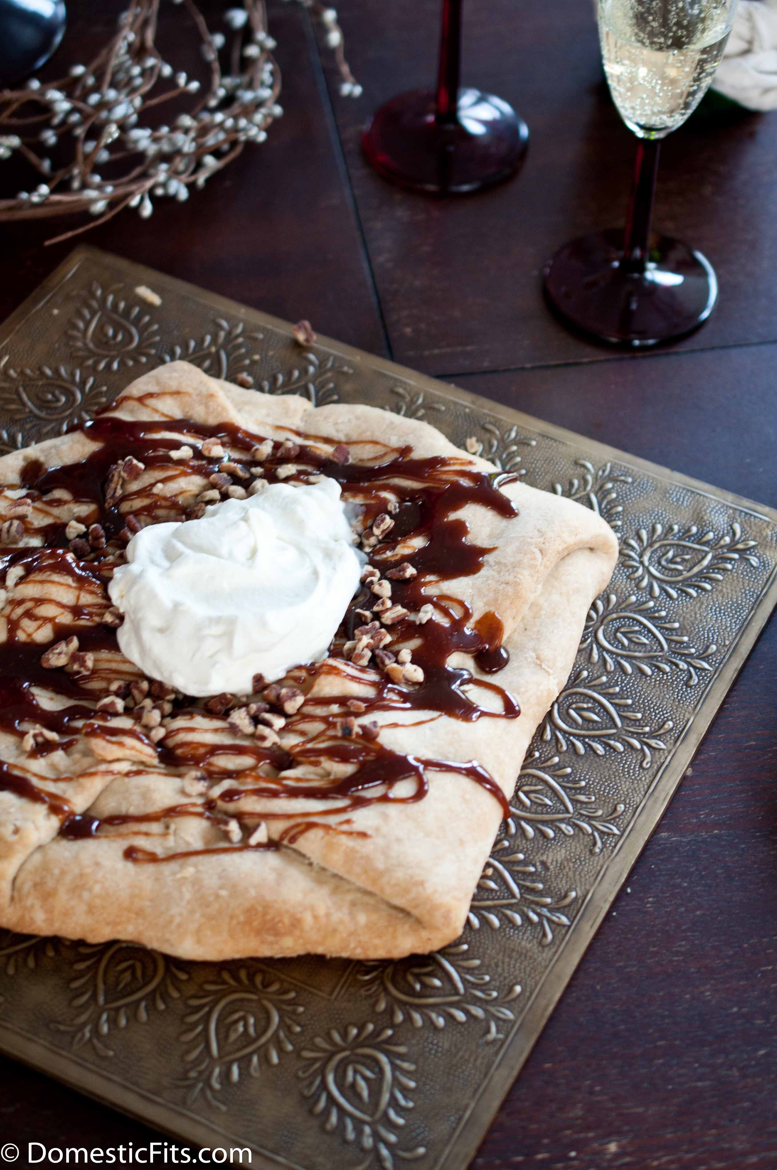 Caramel Apple Galette With Champagne Whipped Cream6