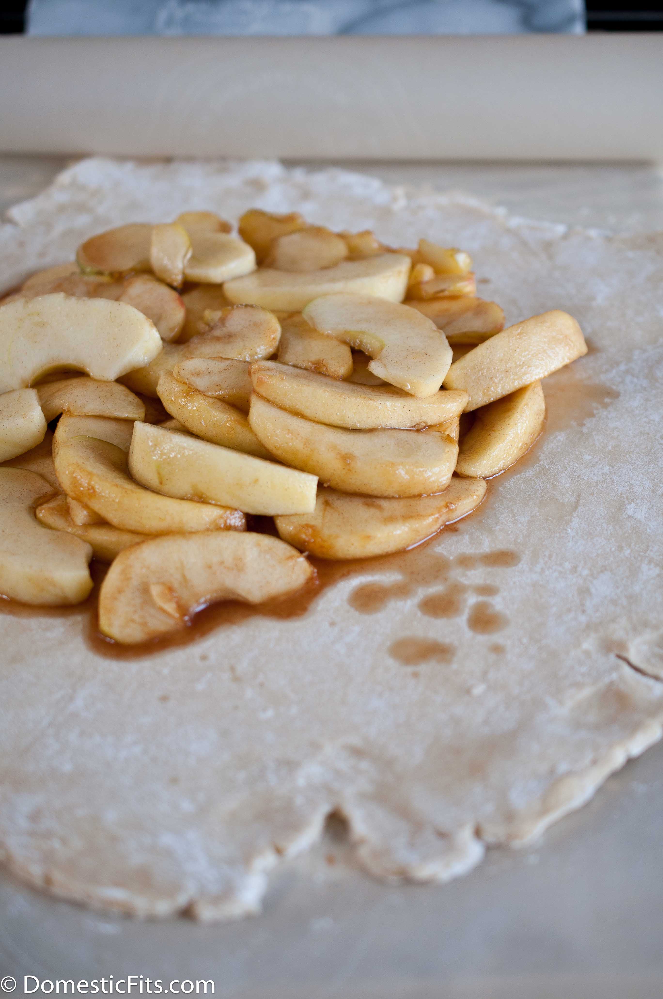 Caramel Apple Galette With Champagne Whipped Cream7