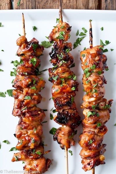 Skewered Honey-Balsamic Chicken