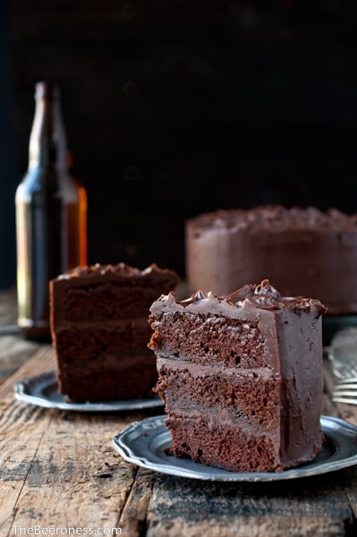 Chocolate Stout Cake with Peanut Butter Frosting - Broma Bakery