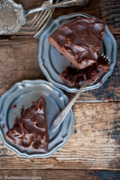 Chocolate Stout Skillet Cake - Homemade In The Kitchen