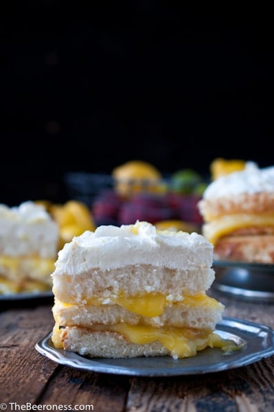 Lemon Beer Dream Cake via @TheBeeroness