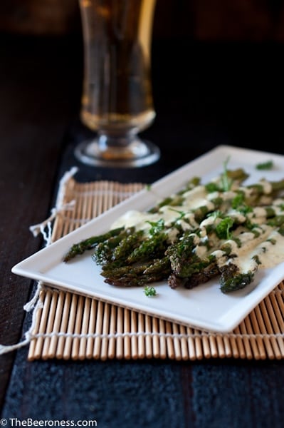 Roasted Asparagus with Beer Bernaise 2