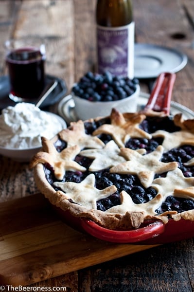 Blueberry Cider Skillet Pie with Lime Basil Whipped Cream6