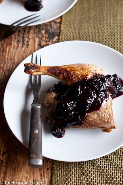 Roasted Duck with Porter Cherry Sauce2
