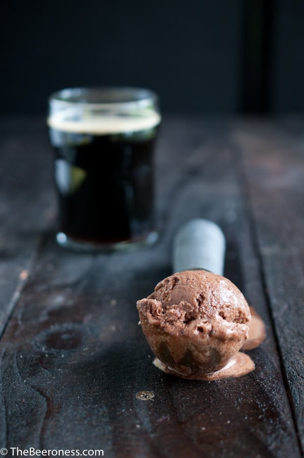 Chocolate Stout and Toasted Coconut Ice Cream (vegan)