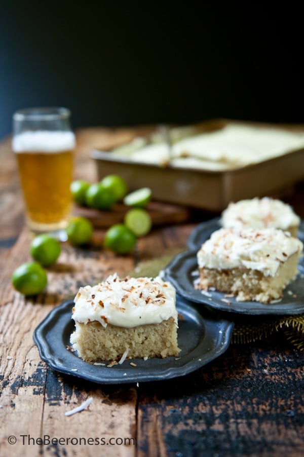 Coconut Cake with Pale Ale Lime Cream Cheese Frosting 6