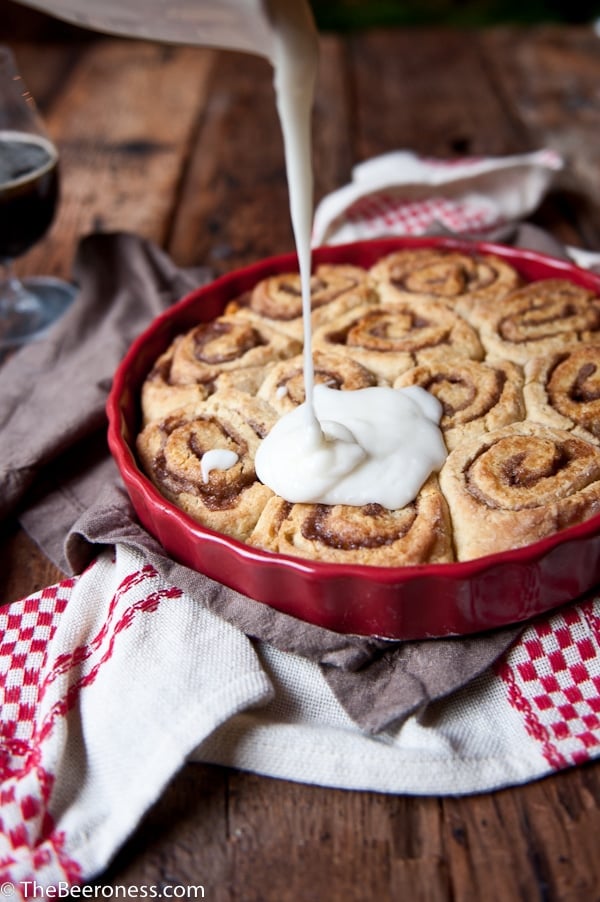 Twenty Minute Cinnamon Roll Beer Biscuits