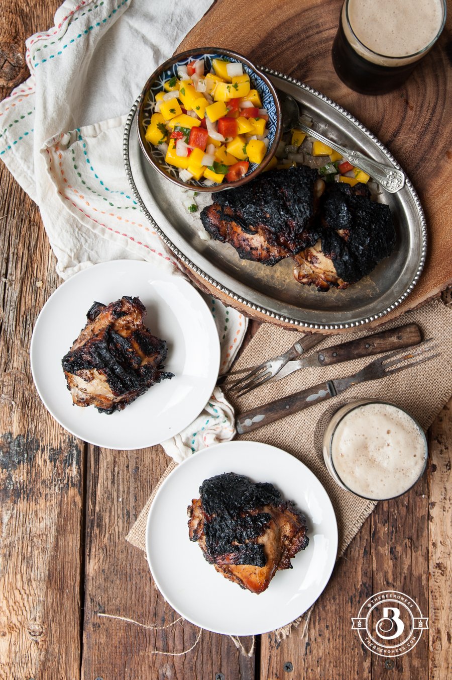 Grilled Stout Jamaican Jerk Chicken -2