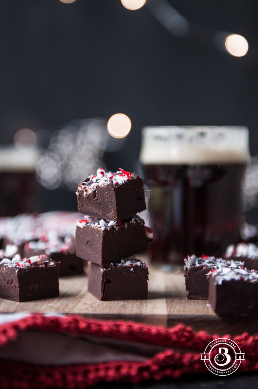 Holiday Ale Candy Cane Truffle Fudge. Only takes 10 minutes, and it's crazy good. 