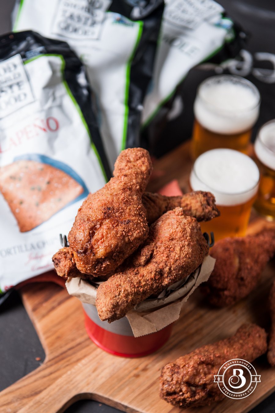 Jalapeno Chip Crusted Beer Brined Fried Chicken5