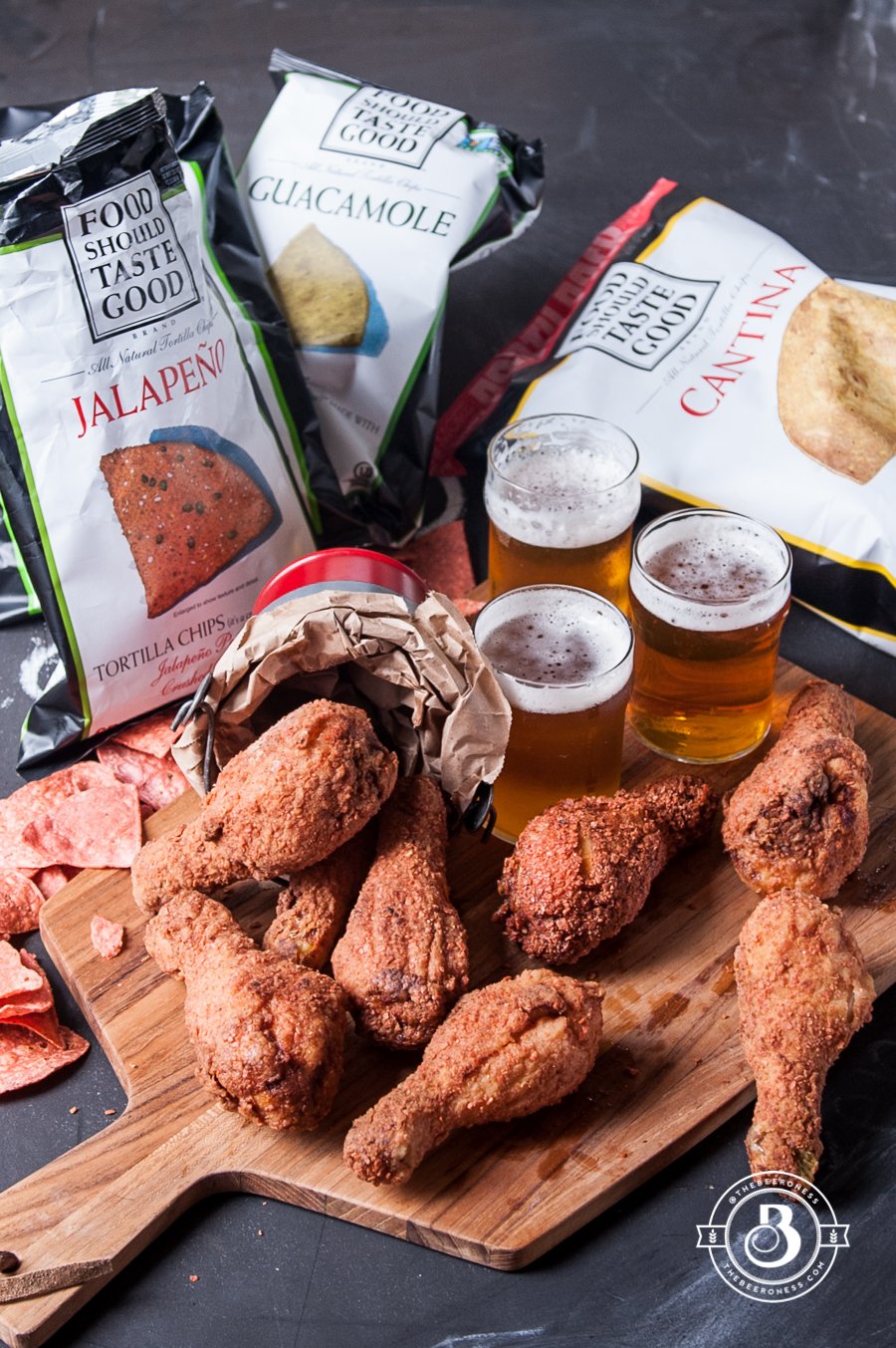 Jalapeno Chip Crusted Beer Brined Fried Chicken8