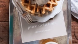 Pure Delicious: Free Beer Waffle Sundaes (egg free, dairy free, gluten free, nut free)