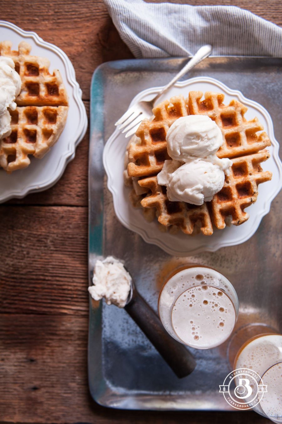 Pure Delicious Free Beer Waffle Sundaes (egg free, dairy free, gluten free, nut free)6