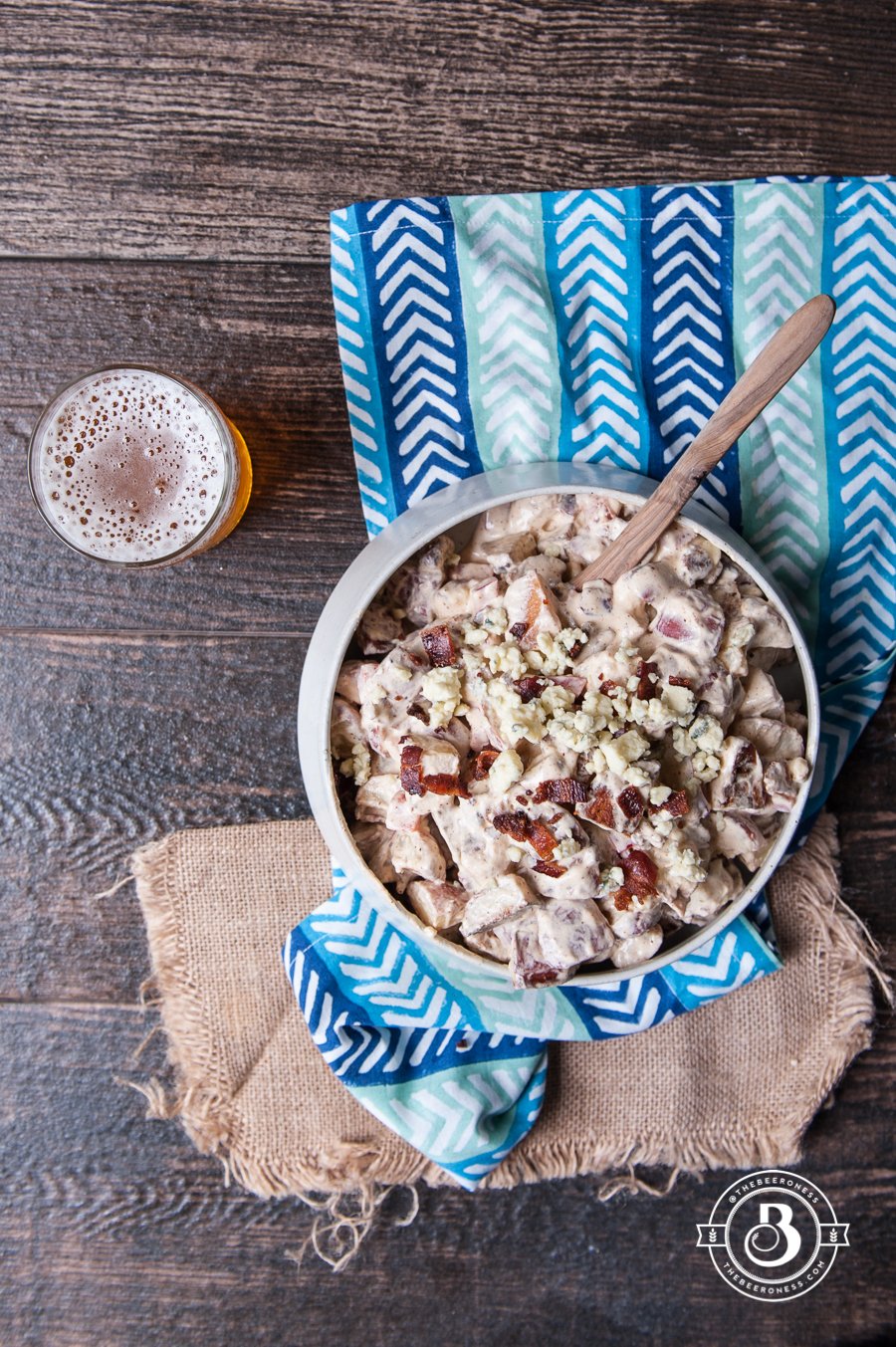 Beer Bacon and Blue Cheese Potato Salad1