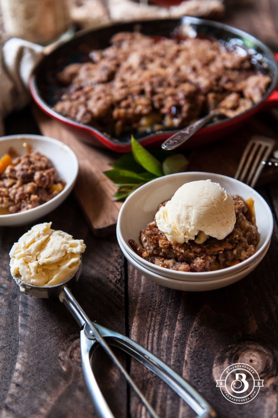 Brown Sugar Barley and Belgian Ale Peach Skillet Crisp8