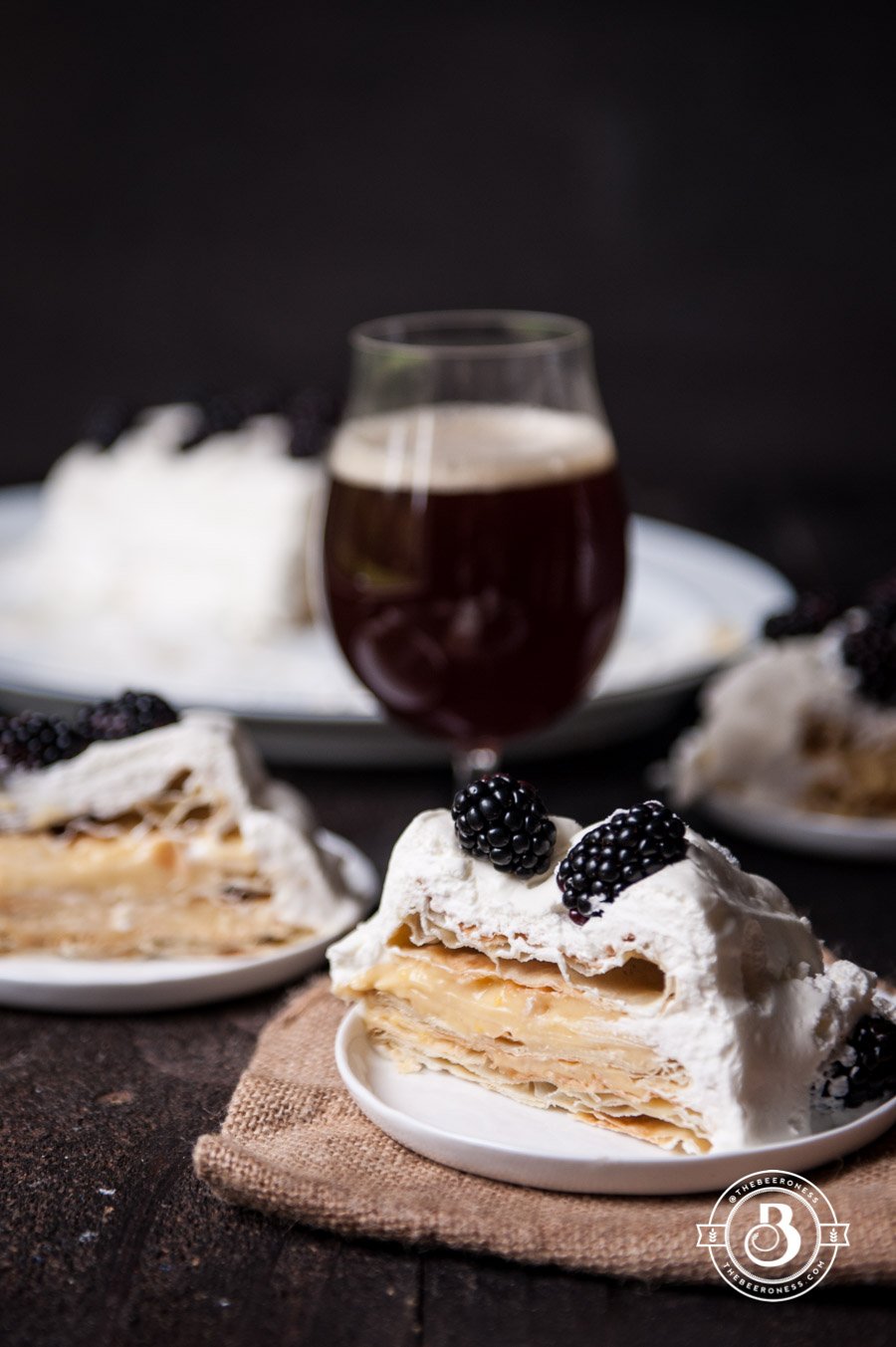 Puff Pastry Cake with Maple Ale Pastry Cream 