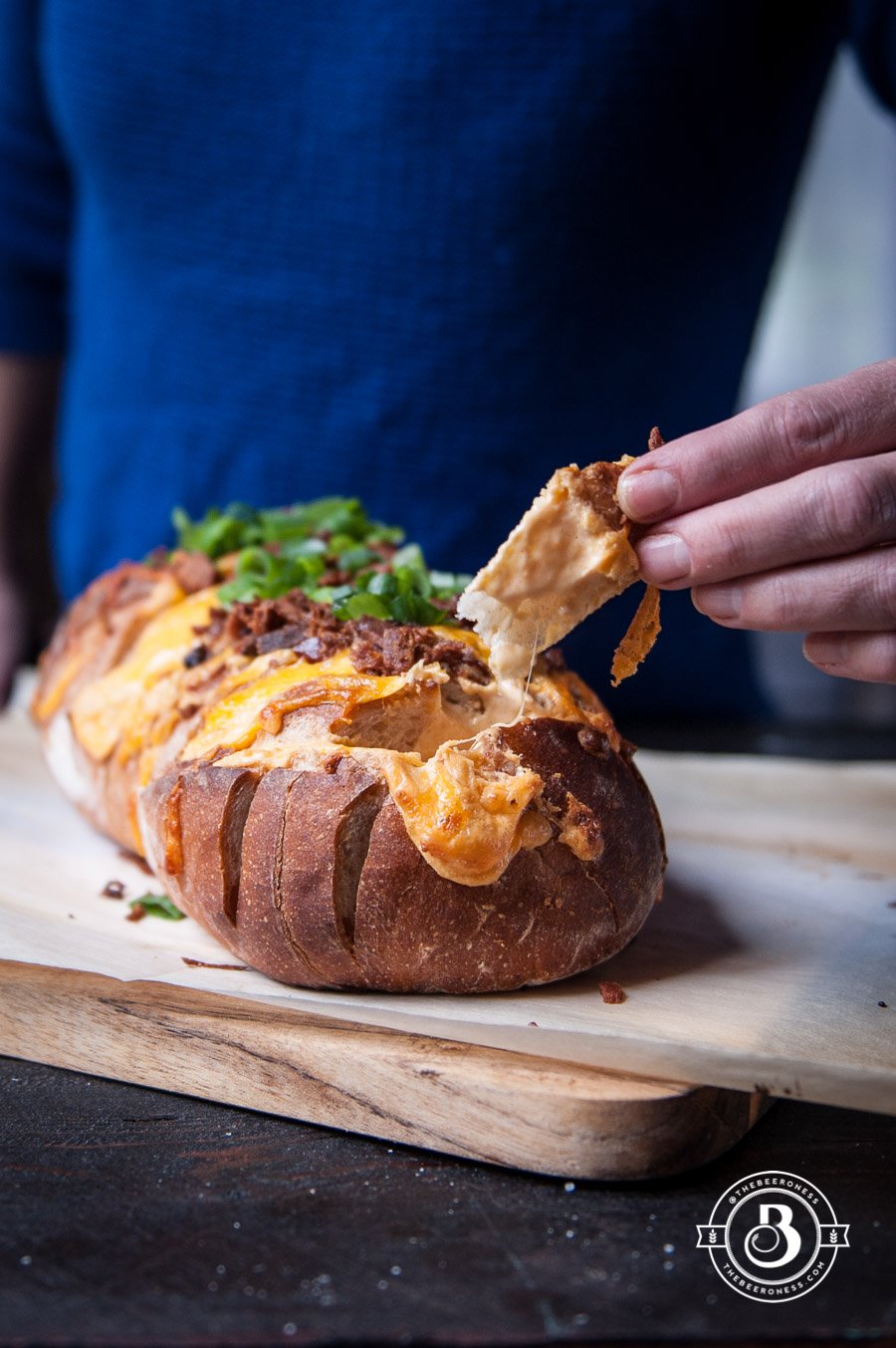 Easy Beer Cheese and Bacon Pull-apart Loaf