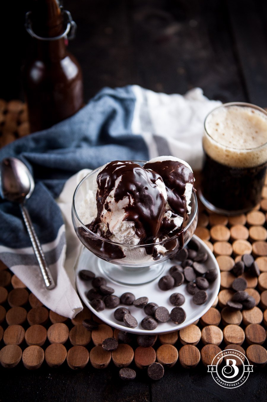 Chocolate Stout Fudge Sauce. Three ingredients and SO good. Win at ice cream.