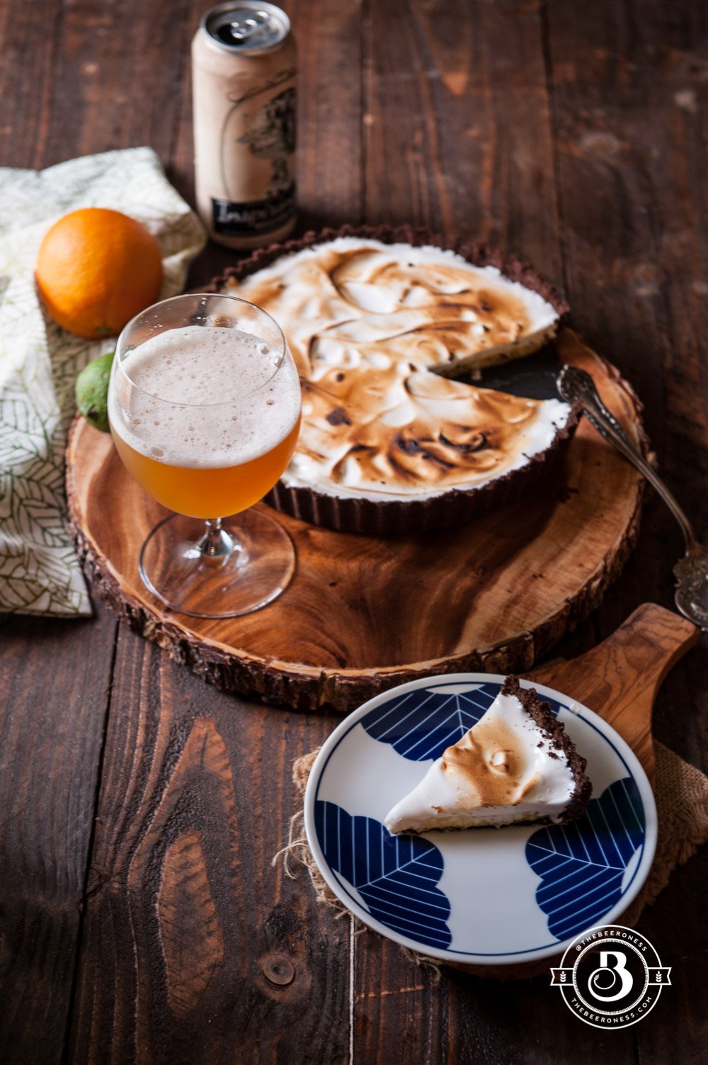 Orange-Lime Belgian Wit Cream Tart