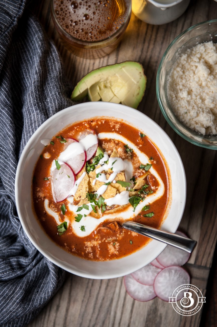 Beer Chicken Tortilla Soup 