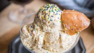 Beer and Doughnut Ice Cream