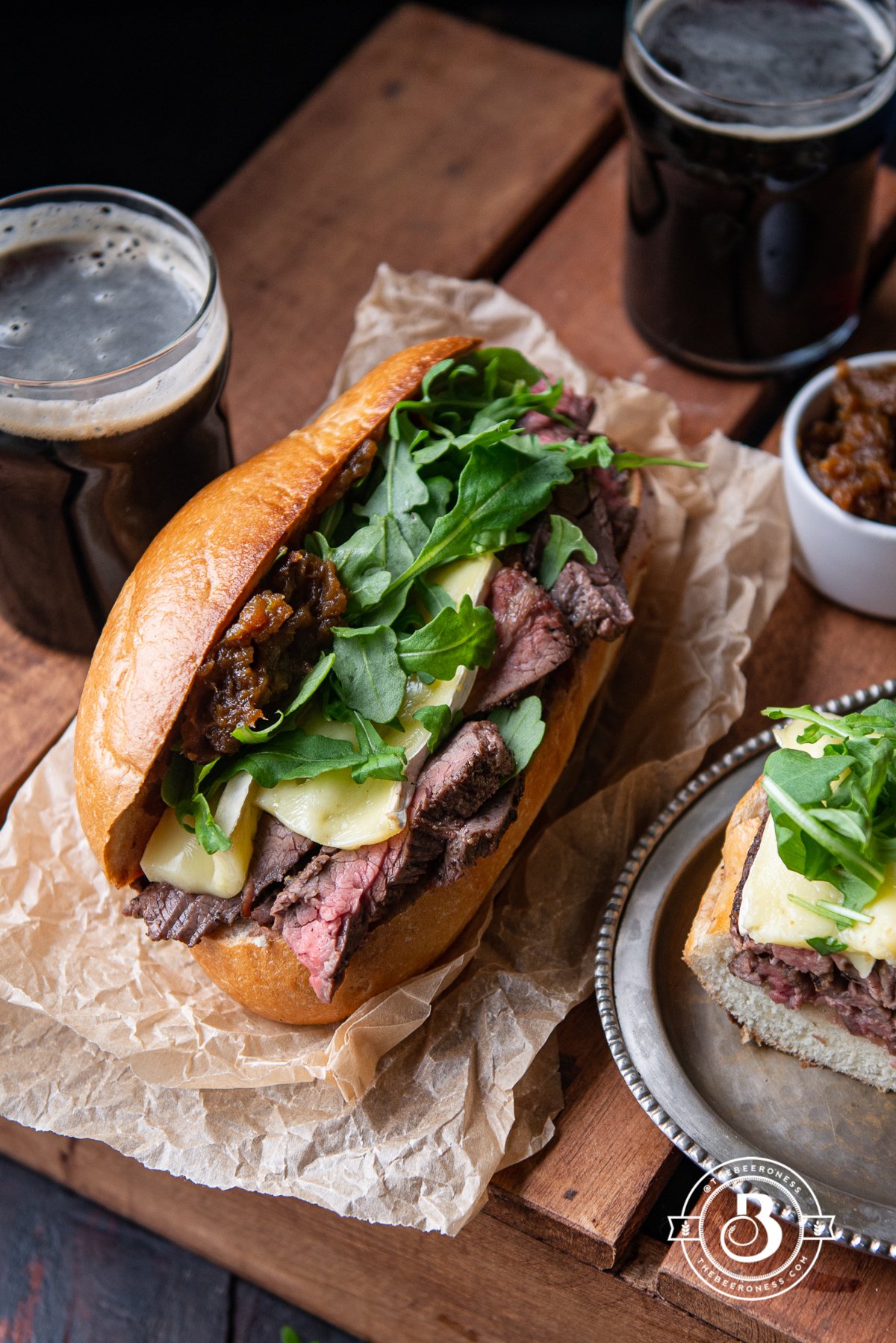 Steak Sandwich {Caramelized Onions + Brie} –