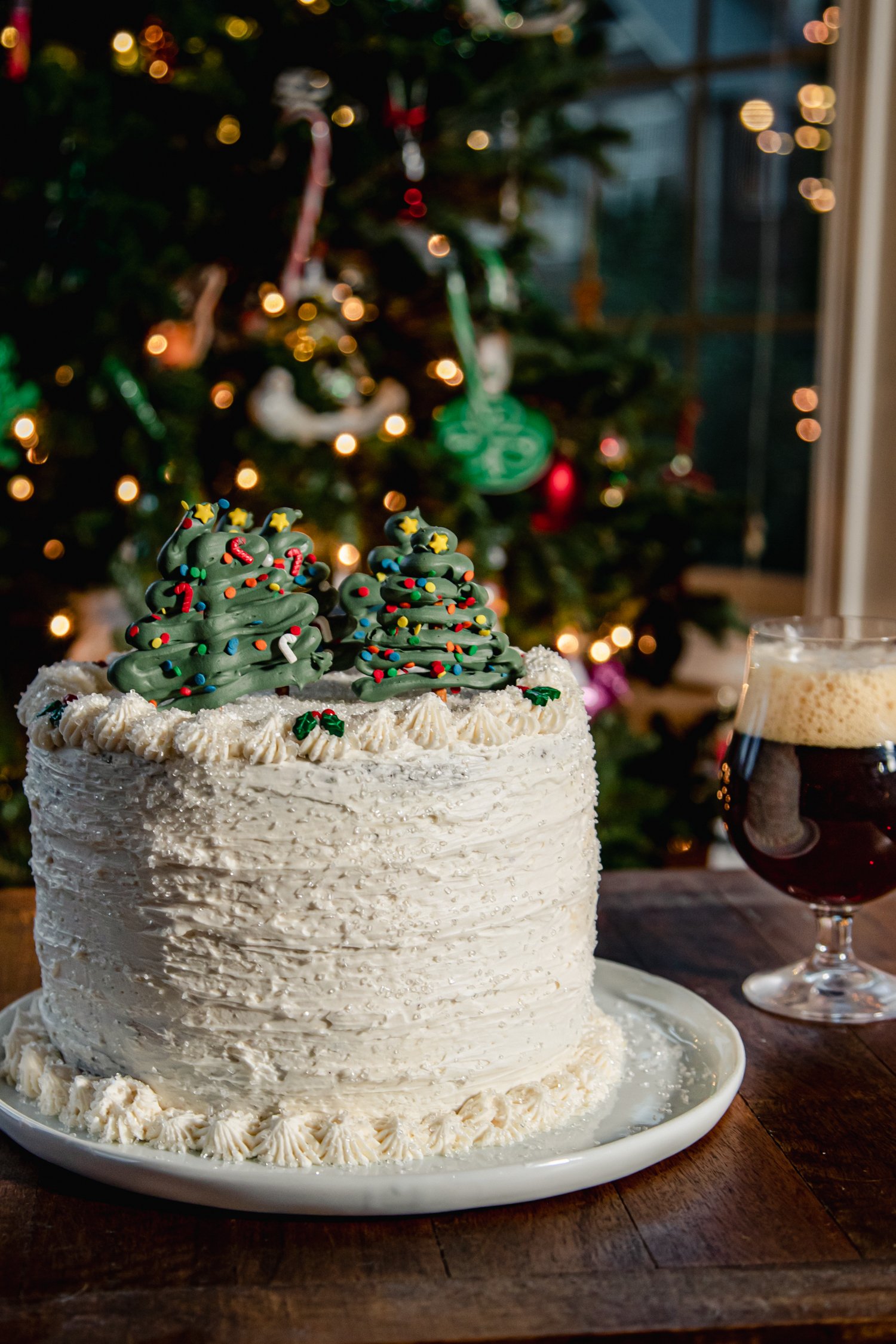 Christmas cake with cream cheese frosting - Story of cooks