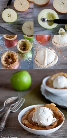 Baked Apple Pie Ice Cream Bowls